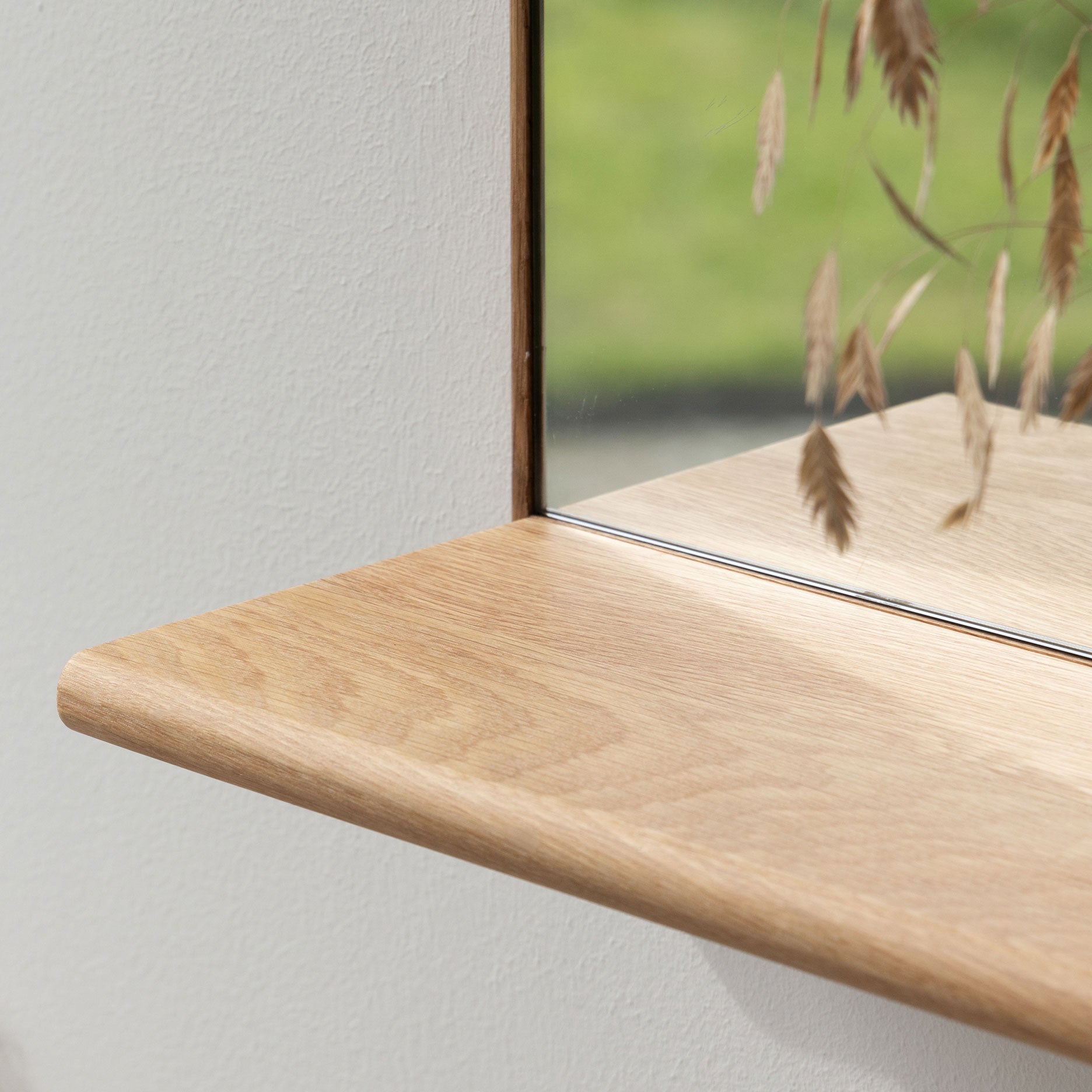 Wood spejl m.hylde/magnet